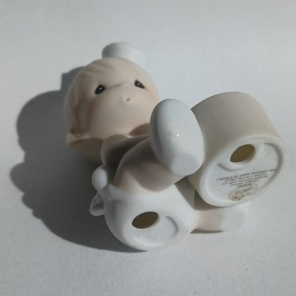 Precious Moments "I would be sunk without you" Sailor Baby with Boat 102970 1987 - Picture 3 of 14